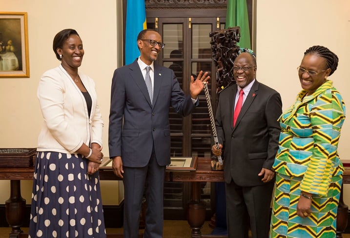 Prrezida Kagame ari mu ruzinduko rw'umunsi umwe muri Tanzania.