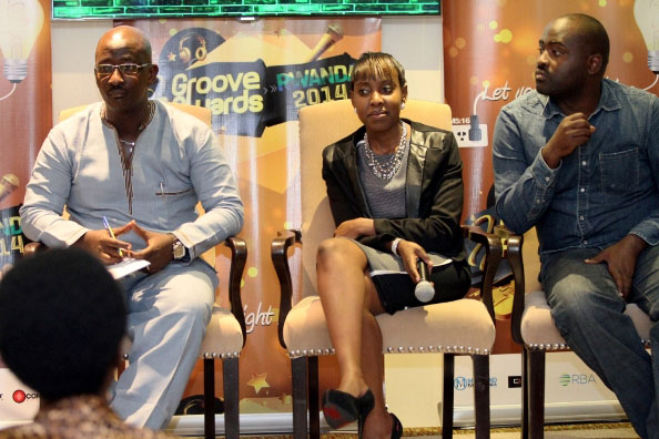 Bamwe mu bategura Groove Awards 2014.