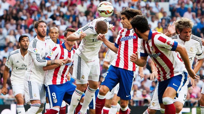 Real Madrid yatsindiwe ku kibuga cyayo i Santiago Bernabeu na Atletico Madrid.