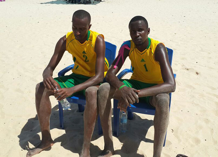 Ntagengwa Olivier na Ndamukunda Flavien bo bazakian Beach Volley