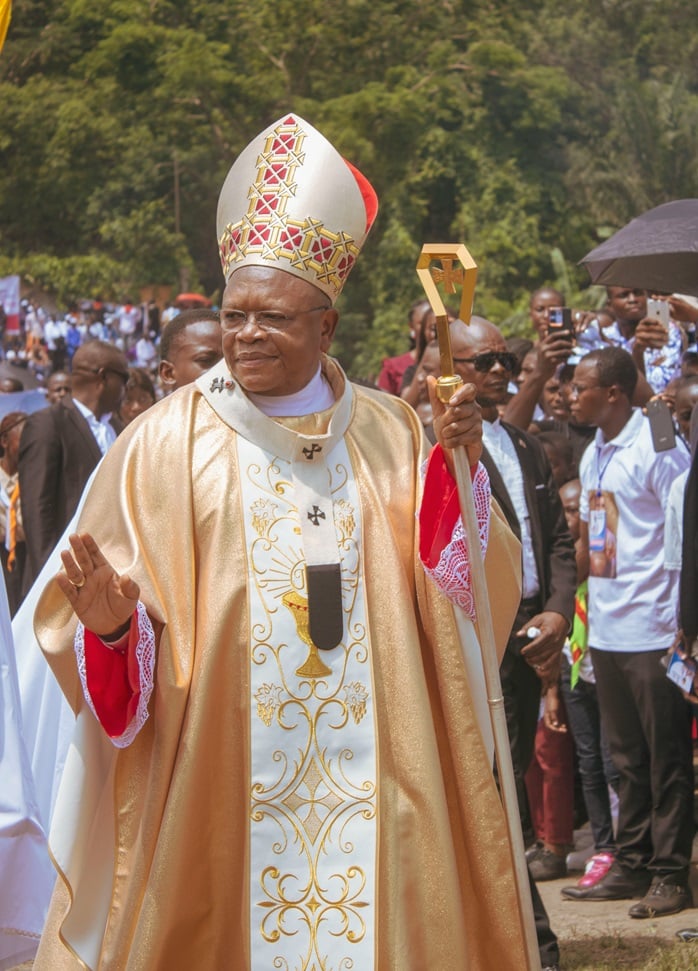 Fridolin Cardinal Ambongo Besungu umuyobozi wa Kiliziya Katolika i Kinshasa