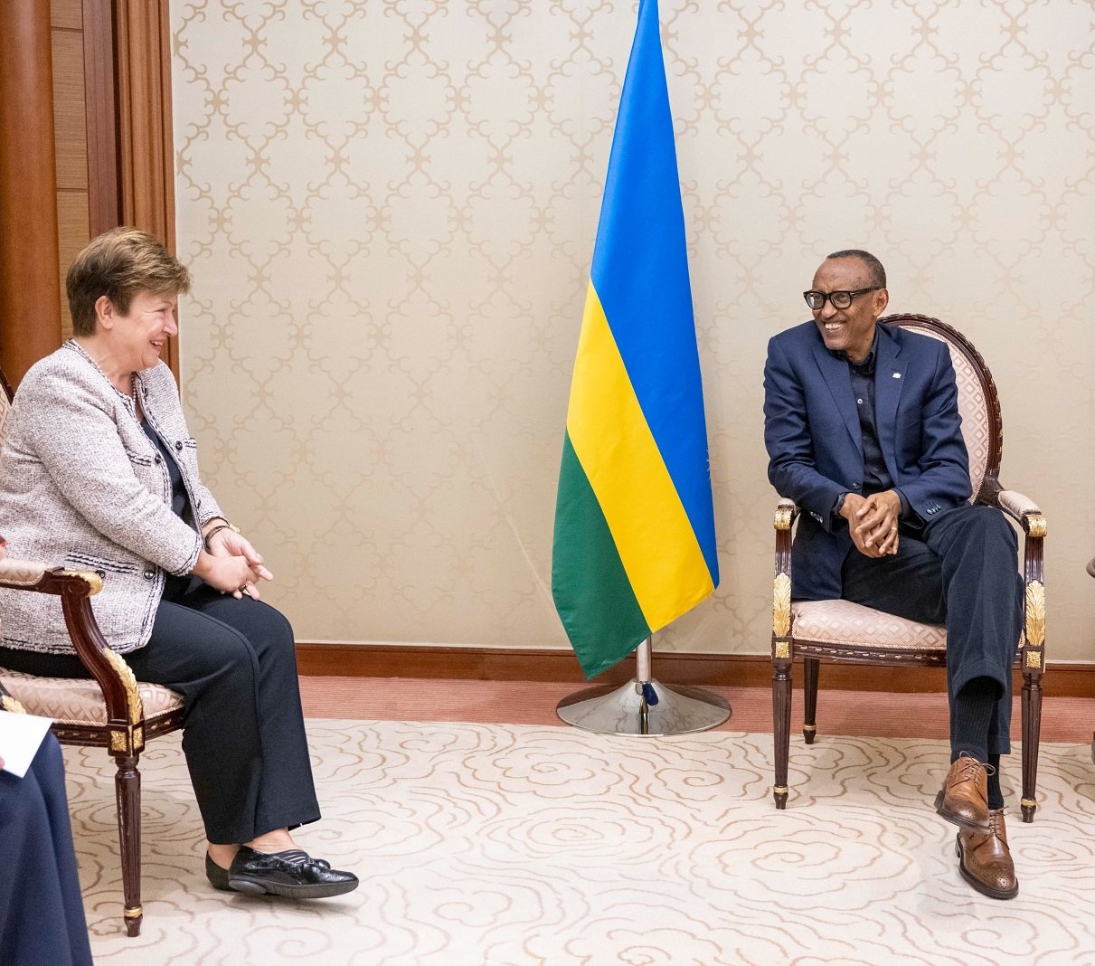 Perezida Paul Kagame aganira na Kristalina Georgieva
