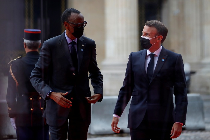 Perezida Kagame yakiriwe na mugenzi we Emmanuel Macron 