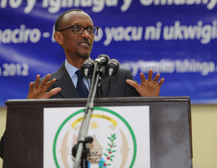 Aha Perezida Kagame yagezaga ijambo ku bitabiriye Inama y
