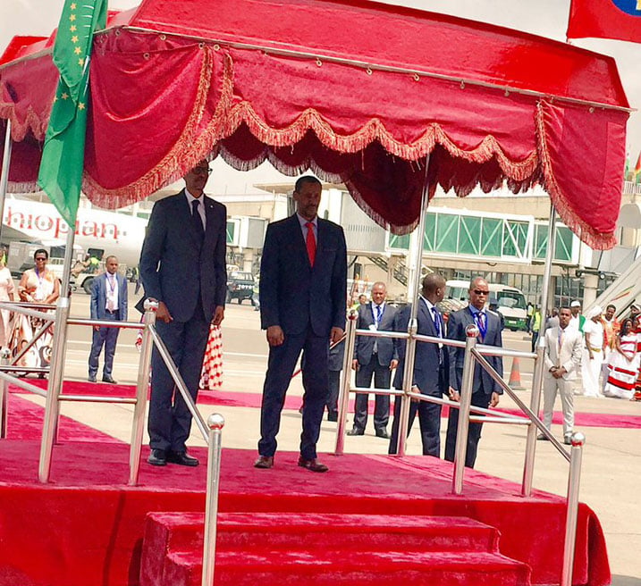 Perezida Kagame yageze Addis Ababa.