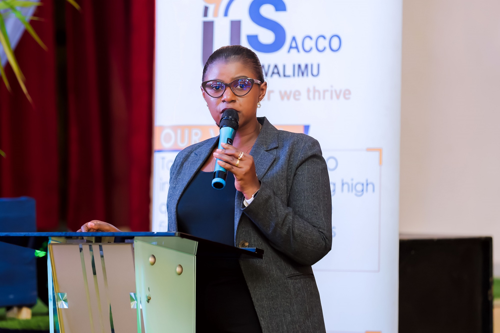Umuyobozi Mukuru wa Koperative Umwalimu SACCO, Madamu Laurence Uwambaje