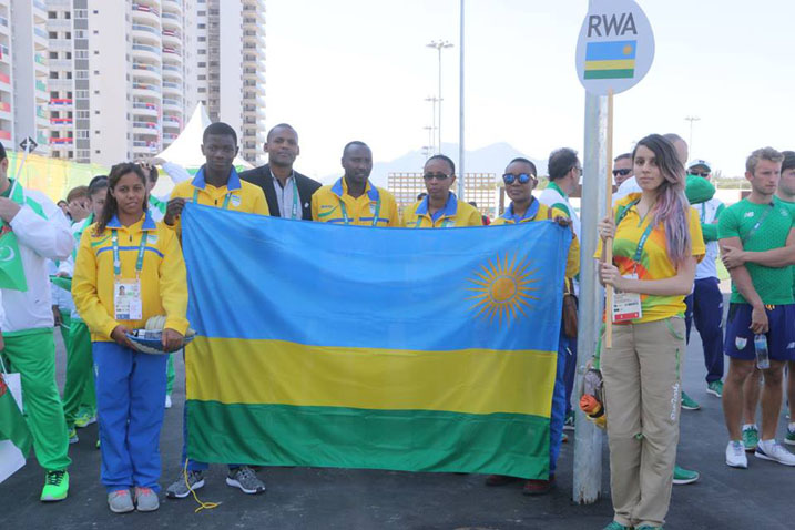 Abanyarwanda ubwo bakirwaga muri Village Olympique muri Brazil