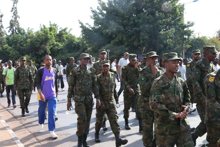 Ingabo z'u Rwanda (RDF) nazo zari zihari