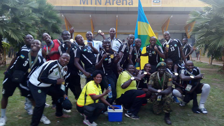 Ikipe y'u Rwanda yishimira intsinzi n'umwanya wa mbere