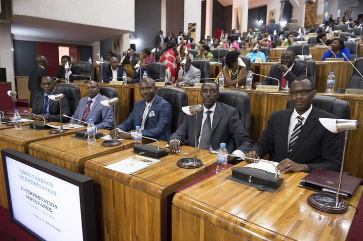 Bamwe mu ba Minisitiri bari bitabiriye uyu muhango.