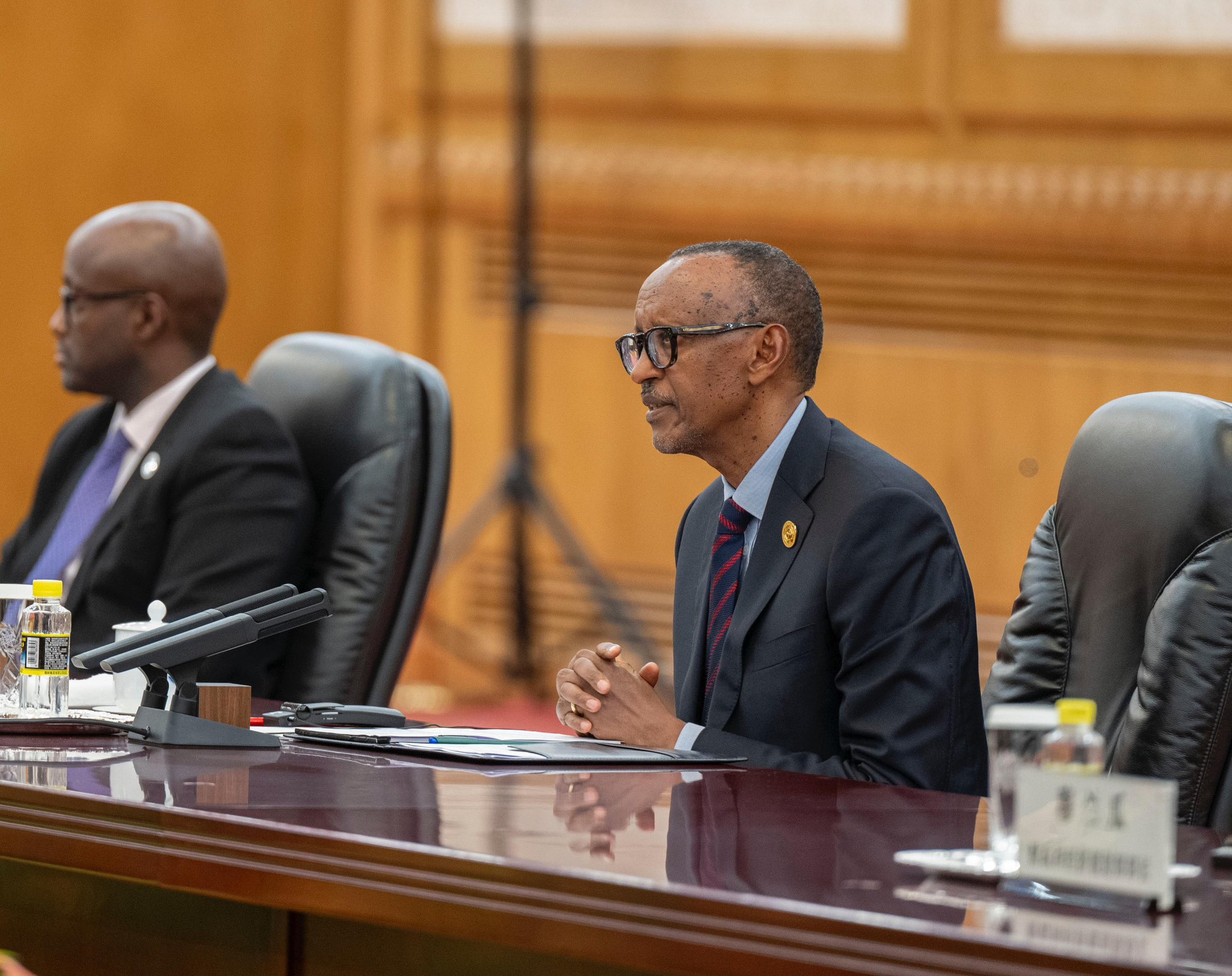 Perezida Kagame ubwo yaganiraga na mugenzi we w'u Bushinwa 