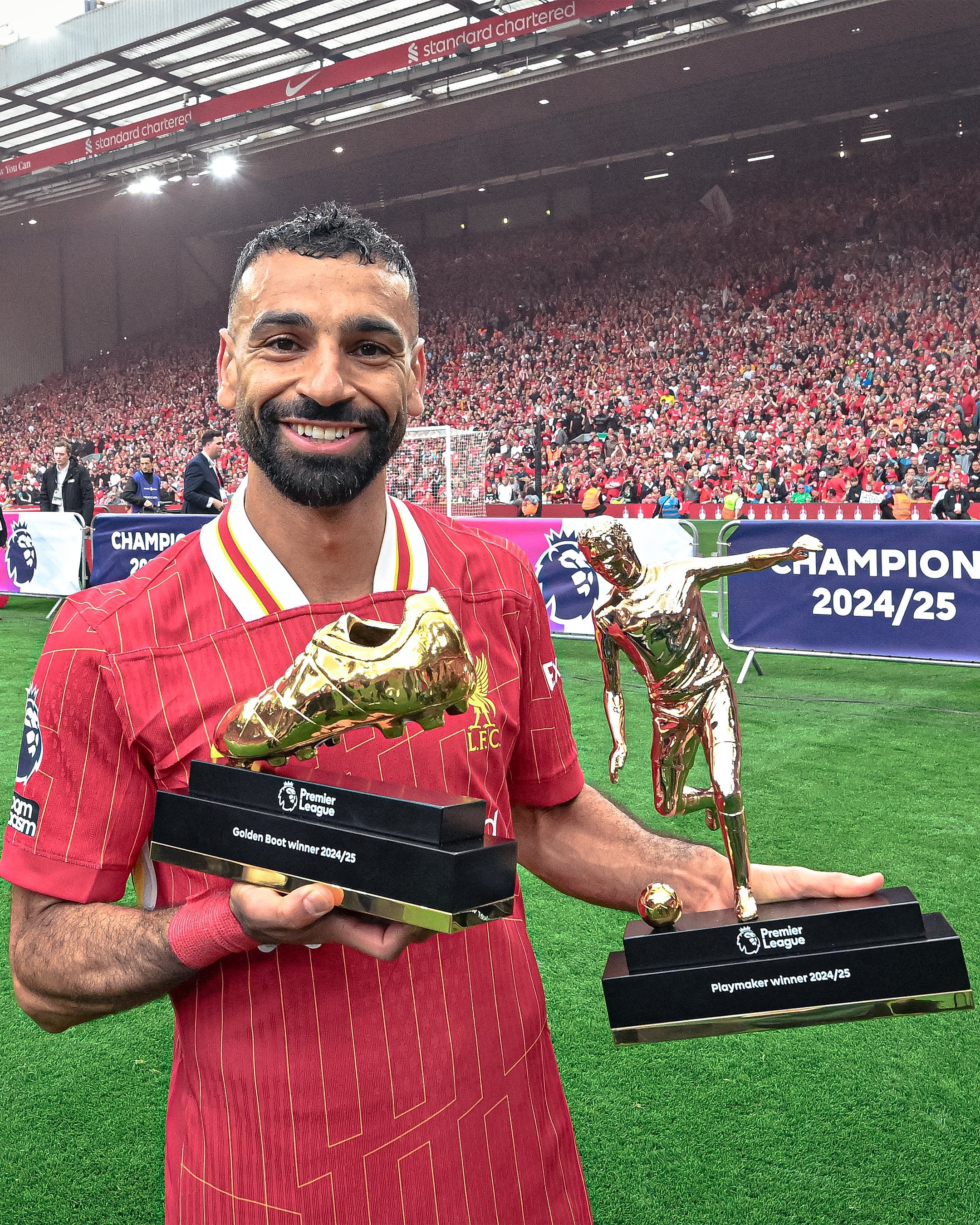 Mohamed Salah yahembwe nk'uwatsinze ibitego byinshi, uwatanze imipira myinshi yavuyemo ibitego byinshi 