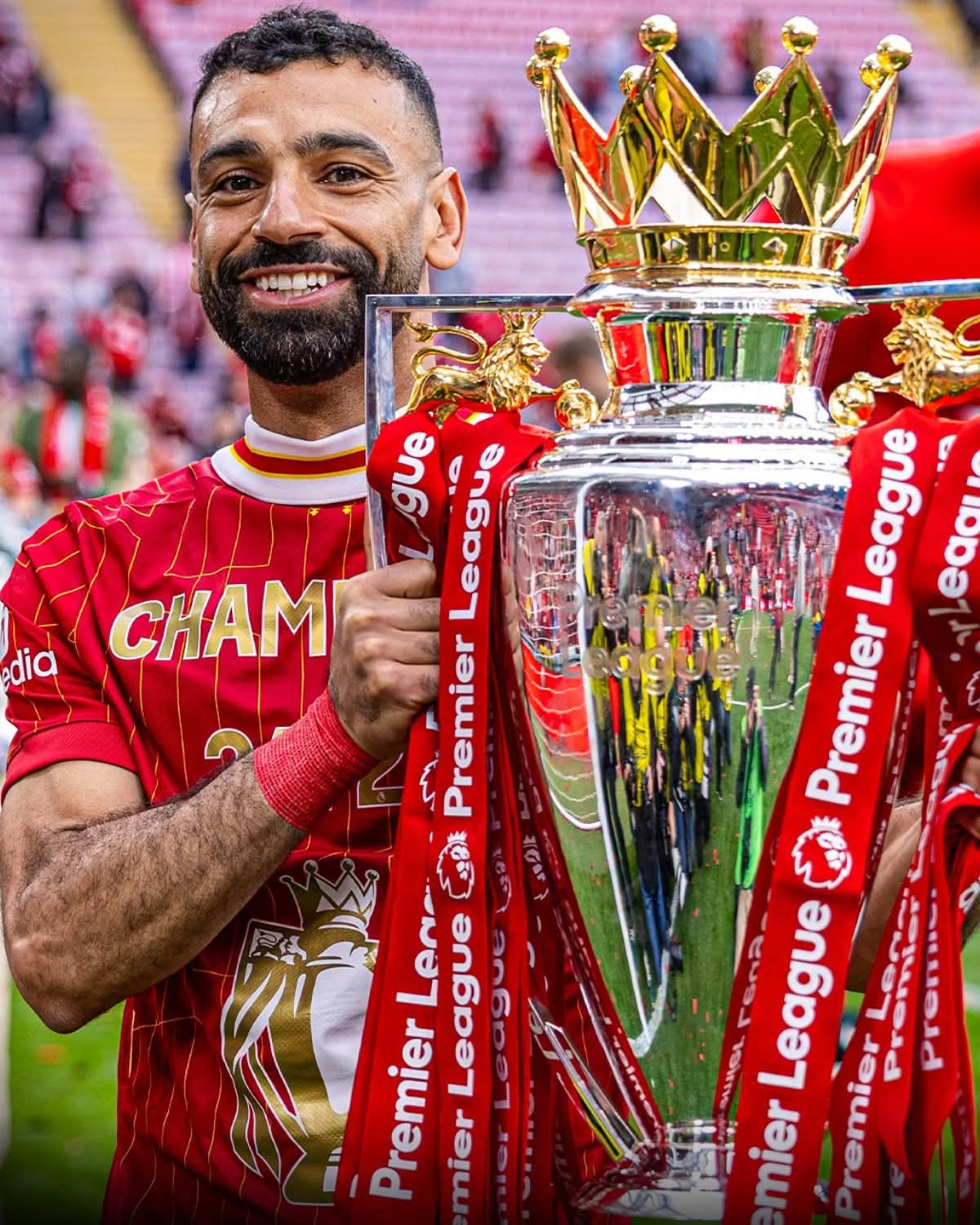 Mohamed Salah yatwaranye shampiyona ebyiri na Liverpool 