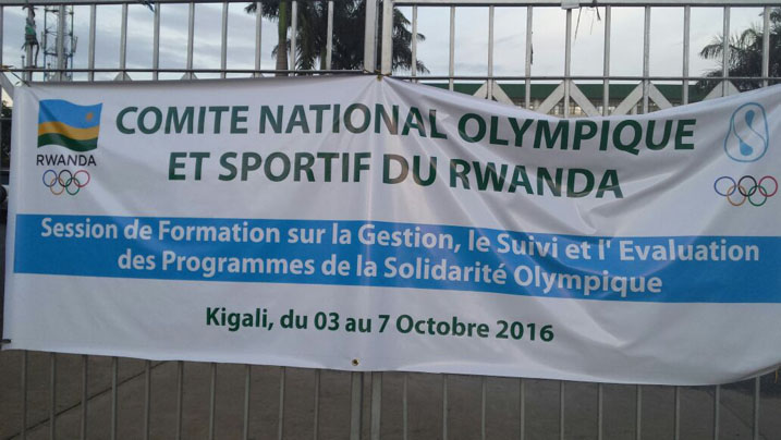 Aya mahugurwa y'iminsi 5 yateguwe ku bufatanye bwa Solidalite olympique na Komite olimpike mu Rwanda