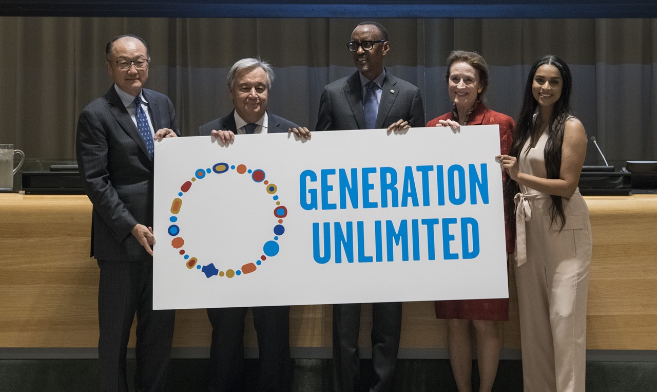 Perezida Kagame yabaye umwe mu bayobozi b'itsinda rya UN ryitwa "Generation Unlimited"