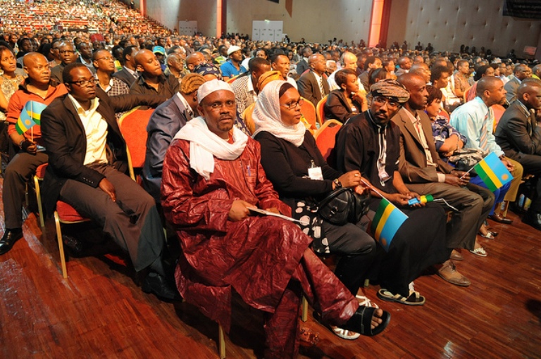 Ibi birori byari byitabiriwe n'Abanyamahanga bashaka kumva ku mabanga y'iterambere ry'u Rwanda.