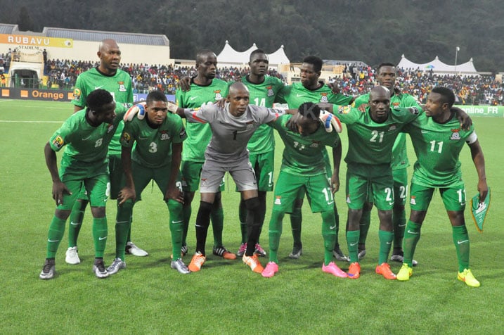 Ikipe ya Zambia yabanje mu kibuga