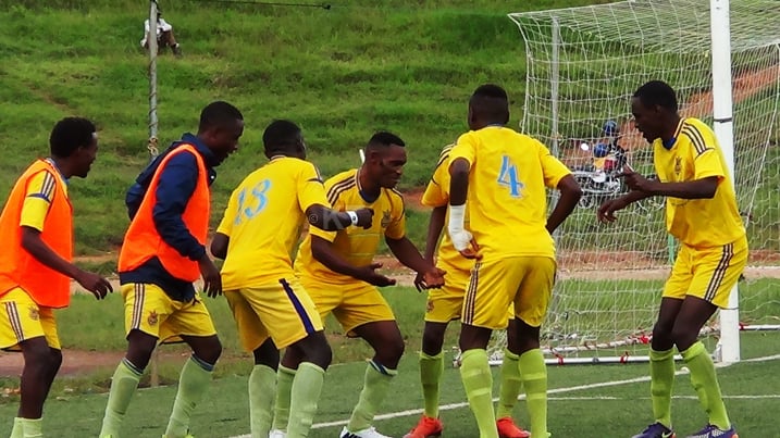 AS Muhanga yishimira igitego cya kabiri mu gice cya kabiri cy