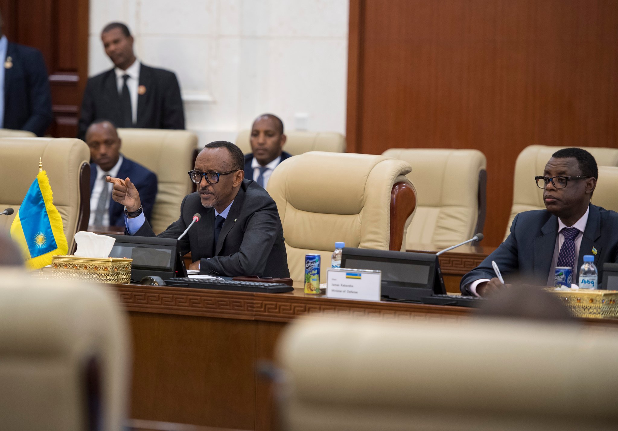 Perezida Kagame yaganiriye n