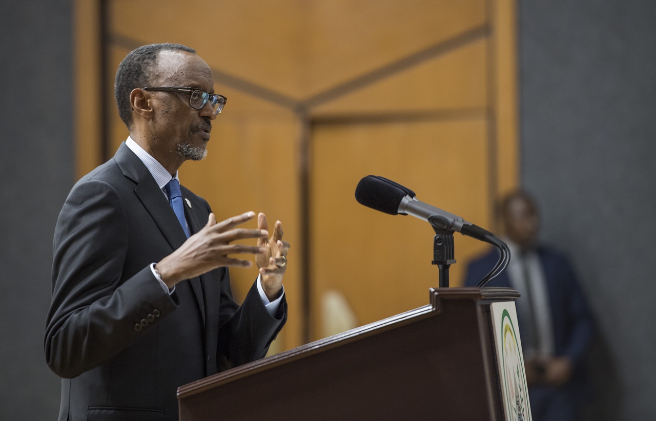 Perezida Kagame yemeza ko ubutabera bukorera mu mucyo bugeza igihugu kure (Photo: Archives)