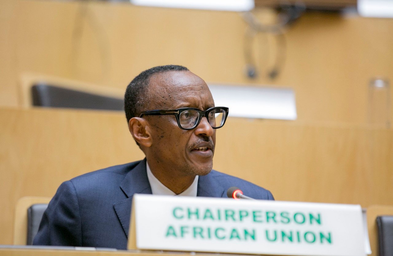 Perezida Kagame amaze umwaka ayobora AU, kuko ari u Rwanda rwari rutahiwe muri 2018