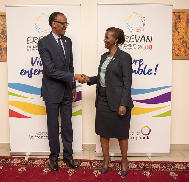 Perezida Kagame yavuze imyato Madame Louise Mushikiwabo