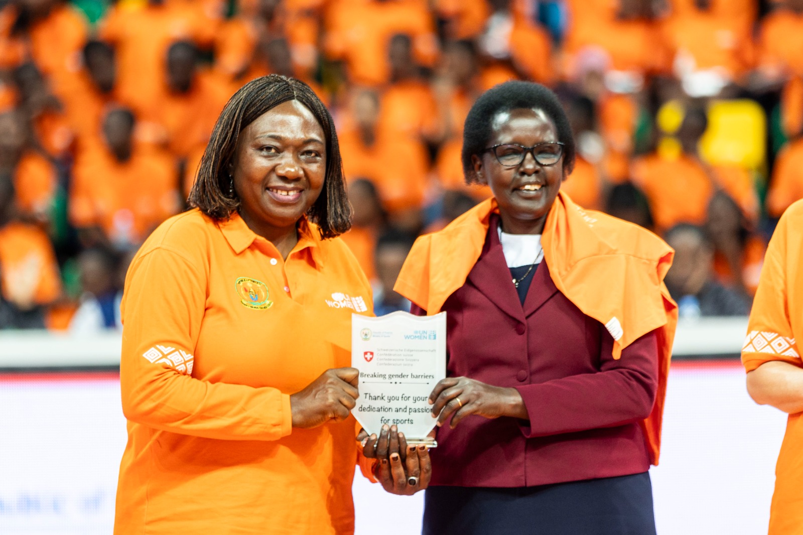 Sr. Nyirahuku Philomene yashimiwe gushyigikira abakobwa bakina Basketball