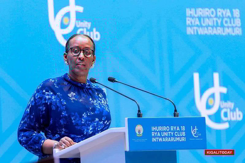 Madamu Jeannette Kagame ageza ijambo ku bitabiriye iryo huriro
