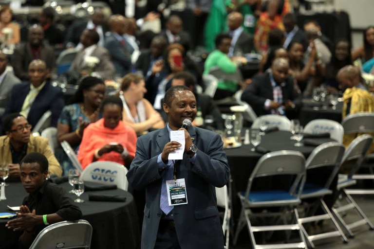 Umuyobozi w'ikigo k'igihugu k'imiyoborere Prof Shyaka Anastase ayoboye gahunda.
