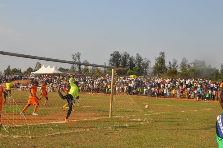Kwizera Olivier wagiyemo asimbuye, yaje gukuramo imipira ibiri ikomeye yari yabazwe