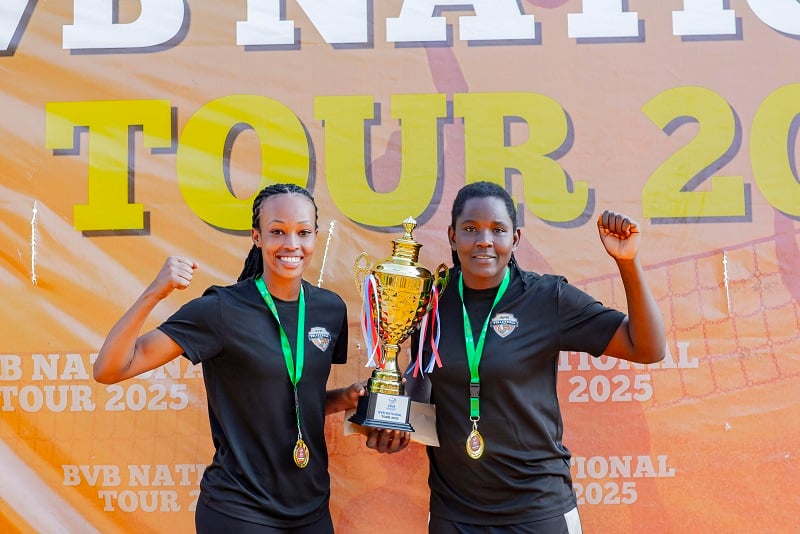 Munezero Valentine na Mukandayisenga bongeye kwegukana irushanwa na Beach Volleyball