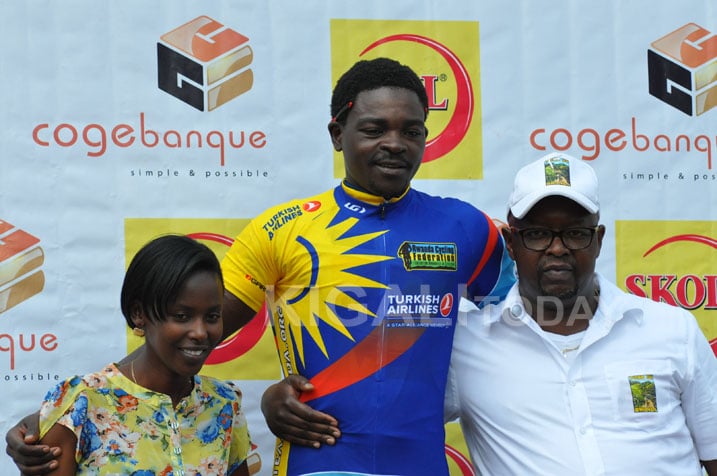 Biziyaremye Joseph wegukanye Shampiona ya 2015 mu gusiganwa bava Kigali bajya i Huye