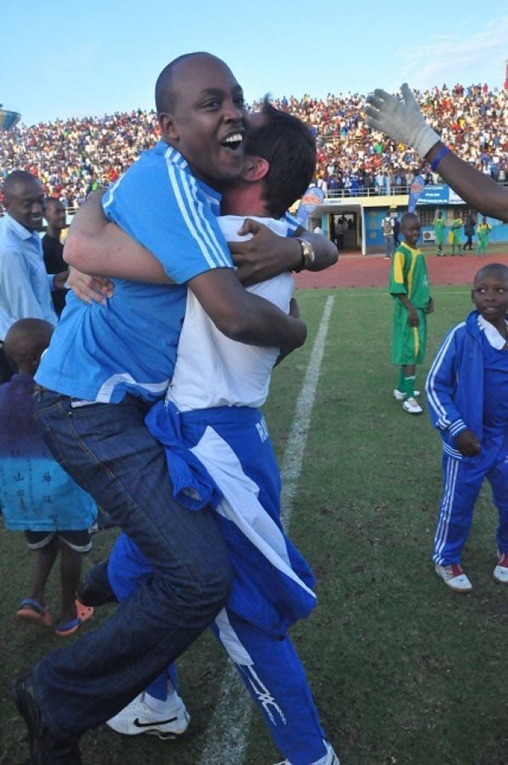 Murenzi Abdallah wayoboraga Rayon Sports ubwo yegukanaga igikombe cya 2014