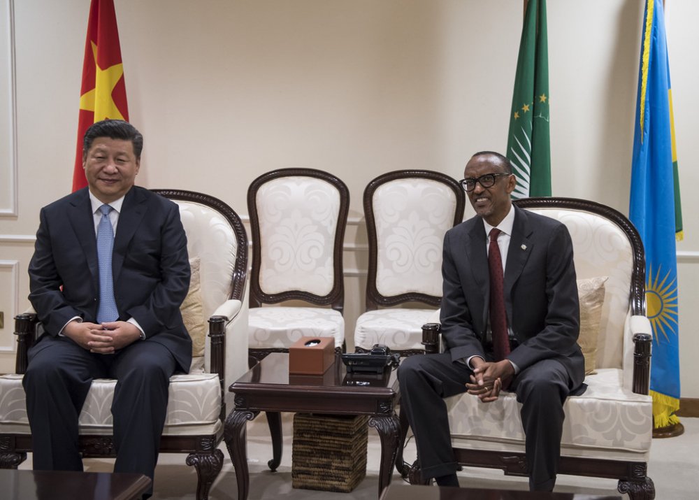Perezida Kagame na Perezida Xi Jinping 