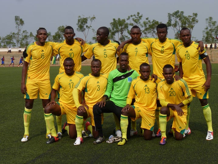 Abakinnyi ba AS Kigali babanje mu kibuga.