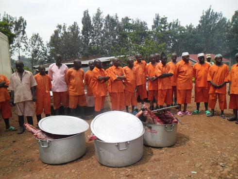 Abagororwa bo muri gereza ya Cyangugu bahawe inyama z