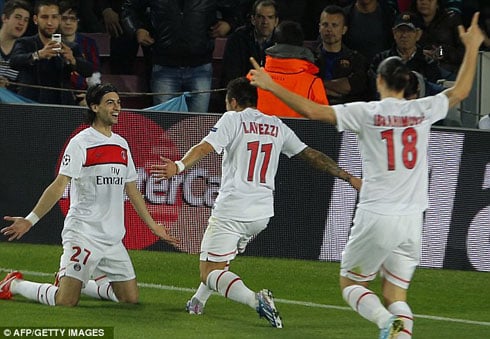 Abasore ab PSG bishimra igitego cya Pastore.