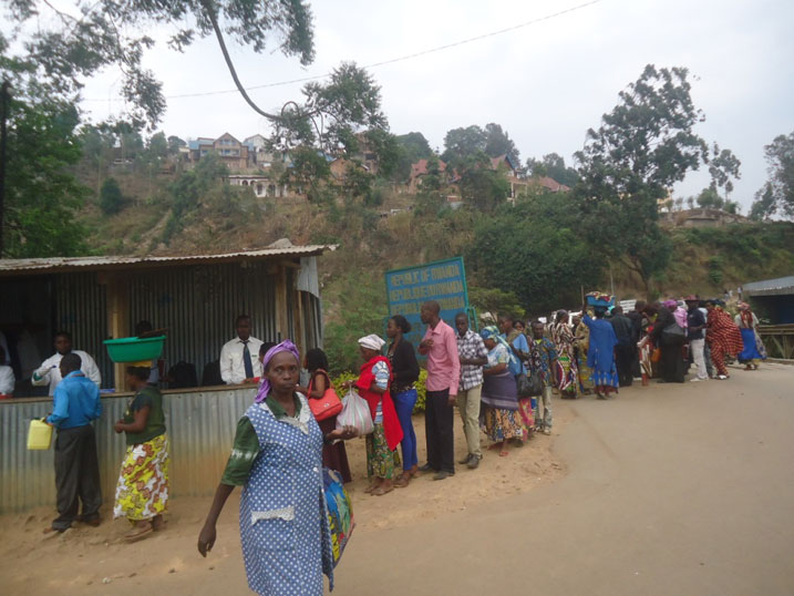 N'ubwo Abanyekongo baza mu Rwanda ari benshi bose banyuzwa ku gipimo gipima ubushyuhe mu mubiri.