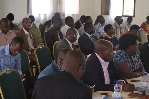 Abayoboye uturere dutandukanye mu Majyaruguru bari mu bitabiriye ibi biganiro.
