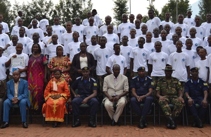 Abayobozi batandukanye bari kumwe n