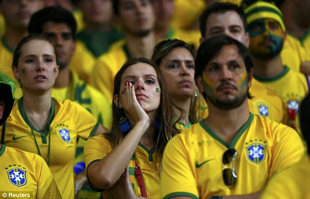 Abafana ba Brazil mu gahinda.
