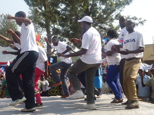 Aha ibyishimo byari bigeze ahakomeye.