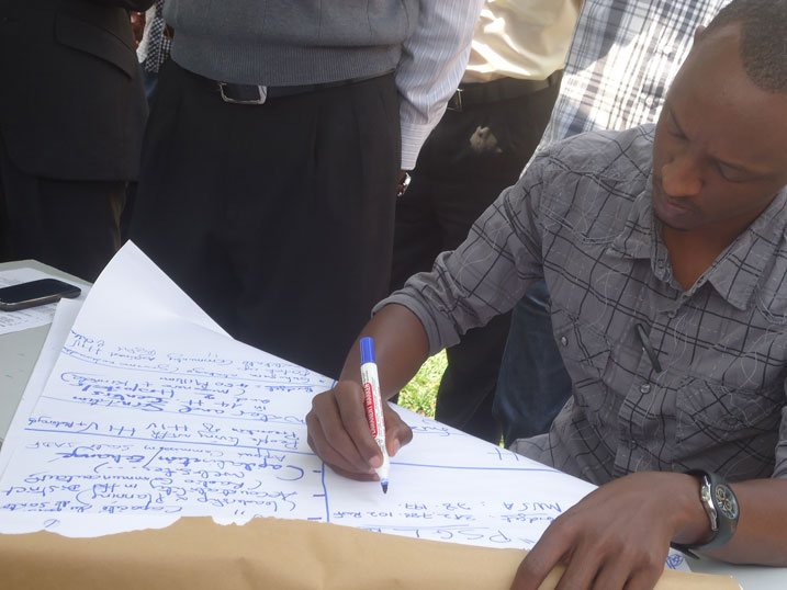 Aha abafatanyabikorwa bateguraga ibyo bazakora kugira ngo bagaragarize akarere ibyo bazagiramo uruhare.
