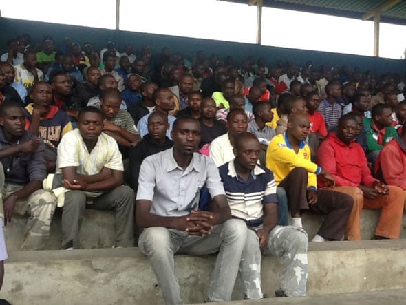 Bamwe mu ba motari bo muri Musanze mu nama bagiranye n