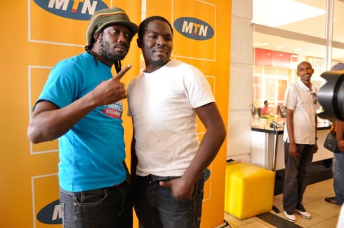 Bebe Cool ari hamwe na Uncle Austin.