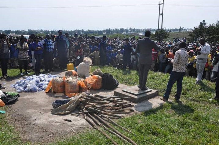 Bimwe mu biyobyabwenge byangijwe mu karere ka Rubavu.
