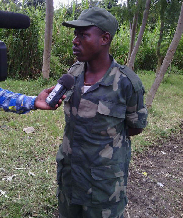 Cpl Bosongo Boyoma wo mu ngabo za Congo yafatiwe mu Rwanda.