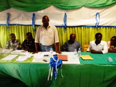 Depite Zimurinda (uhagaze) hamwe n'abandi bayobozi ba PSD ku rwego rw'intara n'akarere.