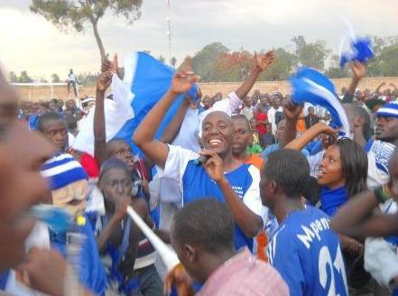 Eric Senderi hano yari yajyanye n'ikipe ya Rayon Sport i Nyanza.
