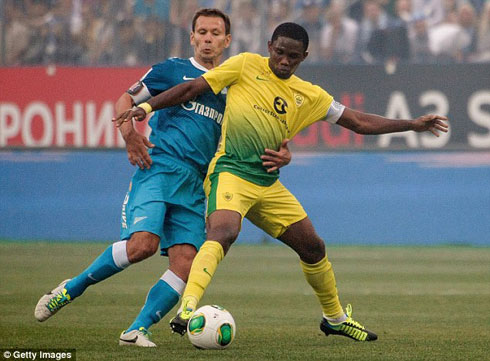 Eto agiye muri Chelsea avuye muri Anzhi mu Burusiya.